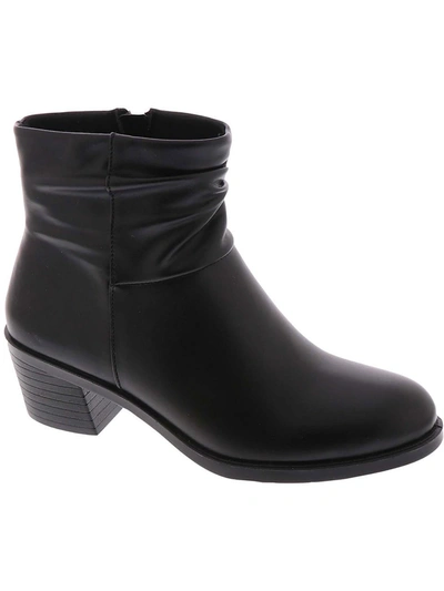 Easy Street True  Womens Pull On Dressy Ankle Boots In Black