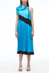 3.1 Phillip Lim Fully-pleated Sleeveless Midi Dress In Blue