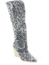 Steve Madden Tyrus Womens Pointed Toe Pull On Knee-high Boots In Multi