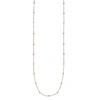 Suzy Levian 14k White Gold 3/5ct Tdw Bezel Diamond Station Necklace (36 Inch) In Pink