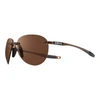Revo Men's Descend A Crystal Brown Polarized Aviator Sunglasses In Brown