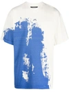A-cold-wall* Brushstroke Abstrast-print Short-sleeved T-shirt In White