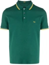 Fay Embroidered-logo Polo Shirt In Forest Green