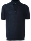 John Smedley Polo With Logo In Blue