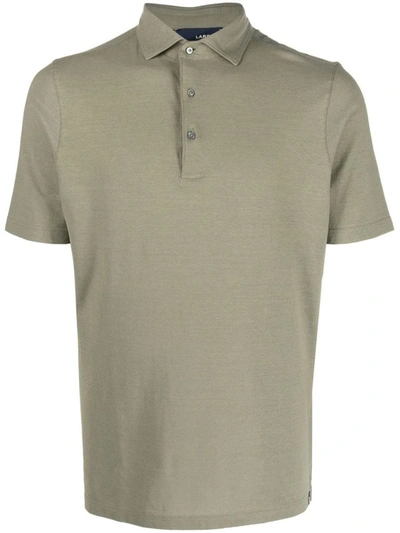 Lardini Jersey Short-sleeved Polo Shirt In Green