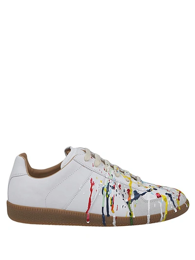 Maison Margiela Lace-up Sneakers In White