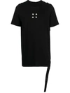 Rick Owens Drkshdw Stud-detail Cotton T-shirt In Black