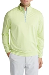 Peter Millar Men's Crown Sport Perth Mélange Performance Quarter-zip Pullover In Spritzer