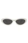 Prada Catwalk Cat-eye Acetate Sunglasses In Bone