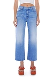 MOTHER THE DODGER HIGH WAIST ANKLE WIDE LEG JEANS