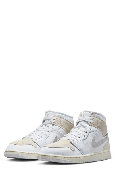 Jordan Men's Air  1 Mid Se Craft Shoes In White