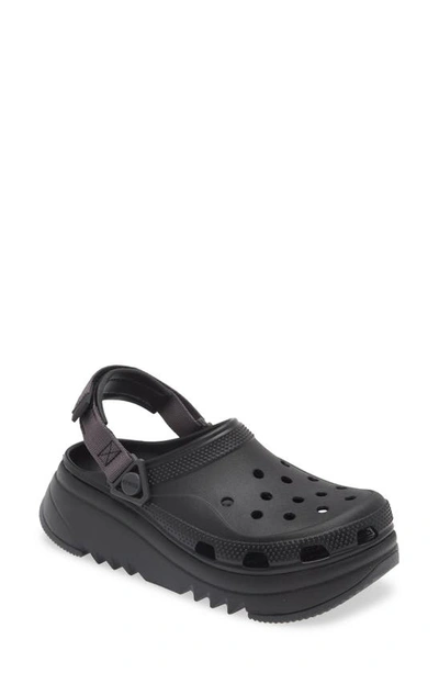 Crocs Gender Inclusive Classic Hiker Xscape Slingback Platform Clog In Black