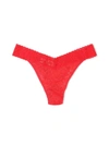 HANKY PANKY DAILY LACE™ ORIGINAL RISE THONG SOLAR ENERGY ORANGE SALE