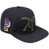 Pro Standard Men's  Black Prairie View A&m Panthers Arch Over Logo Evergreen Snapback Hat In Black