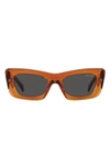Prada 50mm Square Sunglasses In Orange