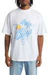 Blue Sky Inn Sunset Logo Graphic Tee In White