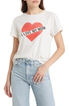 RE/DONE CLASSIC I LOVE MY MOM COTTON GRAPHIC T-SHIRT