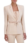 BCBGMAXAZRIA LINEN BLEND BLAZER