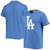 Homage Royal Los Angeles Dodgers Hand-drawn Logo Tri-blend T-shirt In Royal