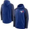 Nike Men's  Royal, Navy Toronto Blue Jays Authentic Collection Performance Raglan Full-zip Hoodie In Royal