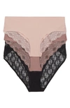 B.tempt'd By Wacoal Assorted 3-pack B.bare Assorted 3-pack Cheeky Tangas In B.bare Basic 2