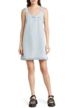 slim fit dress slacks Frame Women's Micro Flare Denim Dress – Saint Bernard main image 1