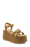 Kelsi Dagger Brooklyn Mend Platform Wedge Sandal In Tan