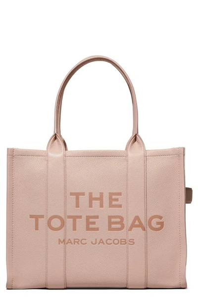 Marc Jacobs The Leather Large Tote Bag In Rose