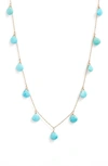 ANZIE BRIOLETTE STONE CHARM NECKLACE