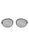 Fendi Around Round Sunglasses In Grey/ Smoke Mirror