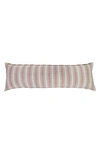 Pom Pom At Home Montecito Striped Body Pillow In Terra Cotta/natural