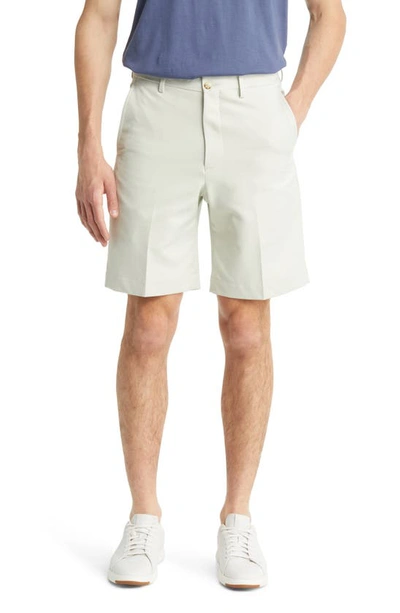 Berle Flat Front Shorts In Stone