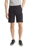 Berle Microfiber Flat Front Shorts In Black
