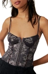 FREE PEOPLE INTIMATELY FP FLORAL MESH BODYSUIT