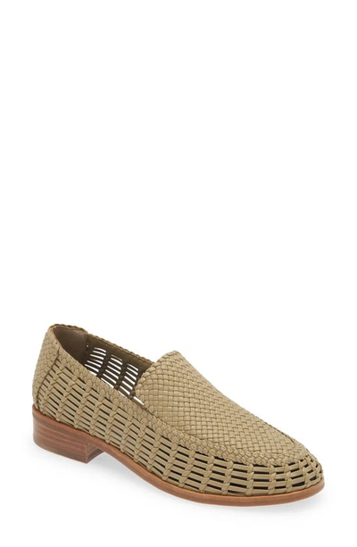Rag & Bone Sid Woven Leather Loafers In Dune