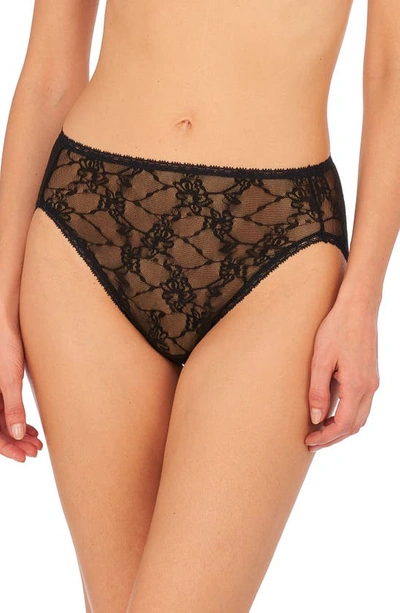 Natori Bliss Allure Lace French Cut Panties In Black