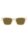 Tory Burch 52mm Square Sunglasses In Ivory