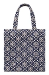 TORY BURCH T MONOGRAM TERRY CLOTH TOTE