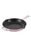 LE CREUSET SIGNATURE HANDLE 10 1/4 INCH ENAMEL CAST IRON SKILLET