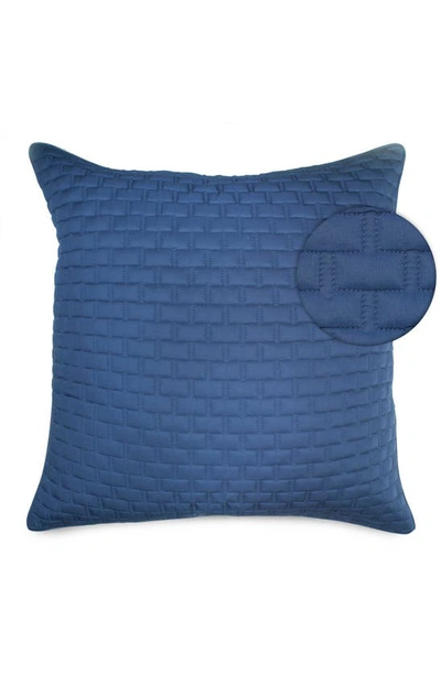 Bedvoyage Quilted Euro Sham In Indigo