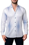 Maceoo Fibonacci Vivid Contemporary Fit Button-up Shirt In White