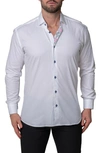 Maceoo Fibonacci Luxe Contemporary Fit Button-up Shirt In White