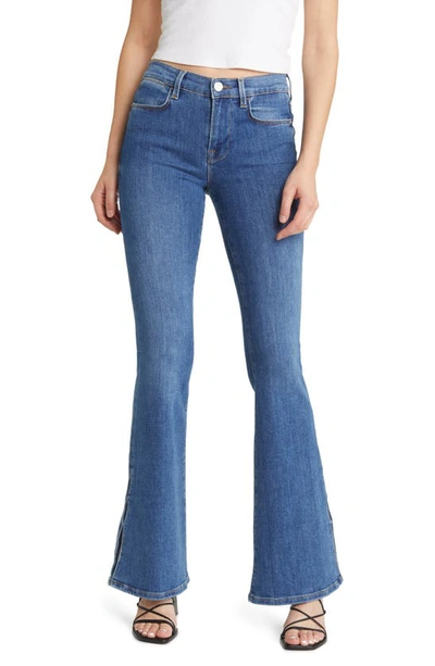 Frame Le High Flare High-rise Jeans In Azzurro