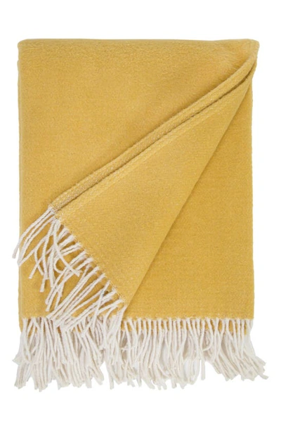 Pom Pom At Home Billie Throw Blanket In Yellow
