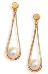 DEAN DAVIDSON MINI IPANEMA FRESHWATER PEARL DROP EARRINGS