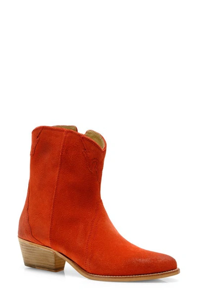 Free People New Frontier Western Bootie In Coral Fusion
