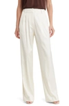 Favorite Daughter The Favorite High-waisted Pleated Pants In Ivory