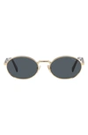 Prada 55mm Oval Sunglasses In Dark Grey