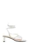 Frame Women's Le Adelaide 65mm Leather Strappy Sandals In White