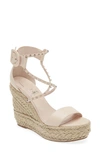 Christian Louboutin Chocazeppa Spikes Espadrille Sandal In White